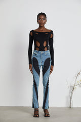 Noémie Spiral Panelli Jean Pantolon