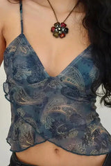 Ivy Yarı Transparan Top