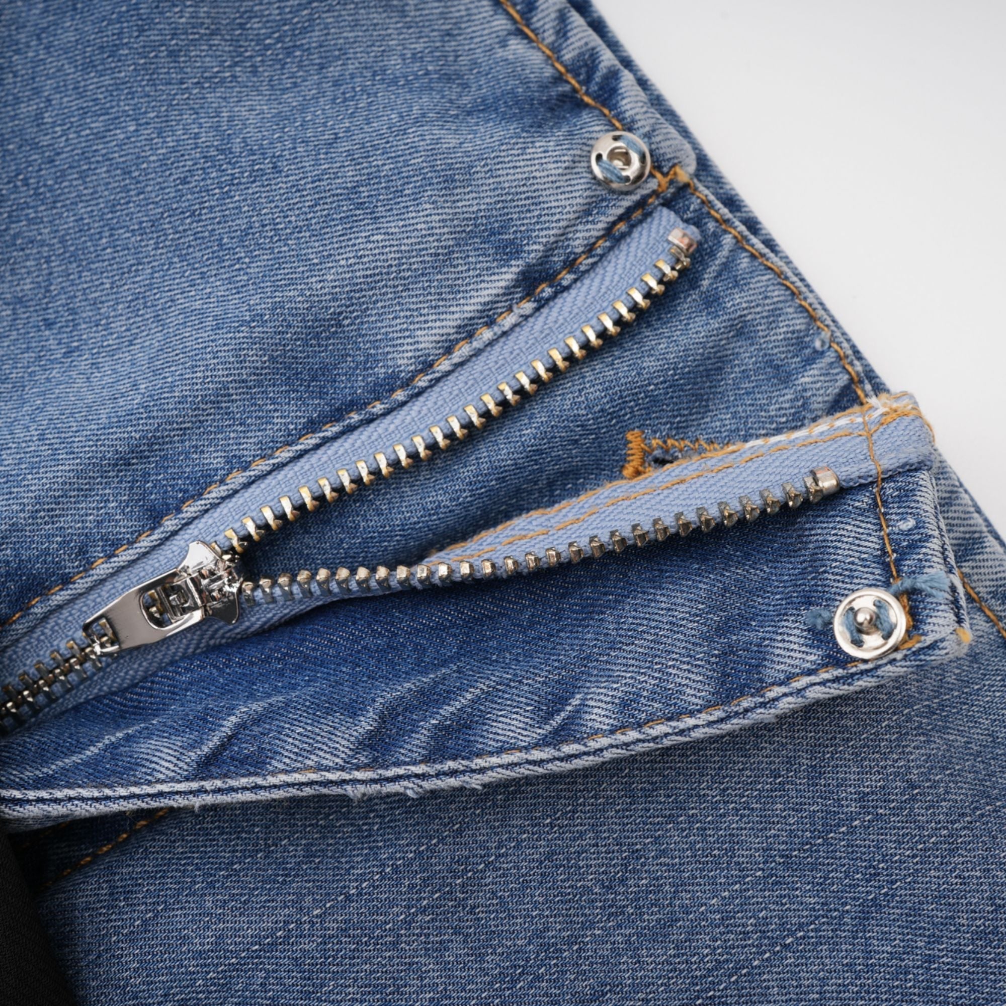 Nala Jarse Panelli Denim Üst Ve Etek Uyumlu Set