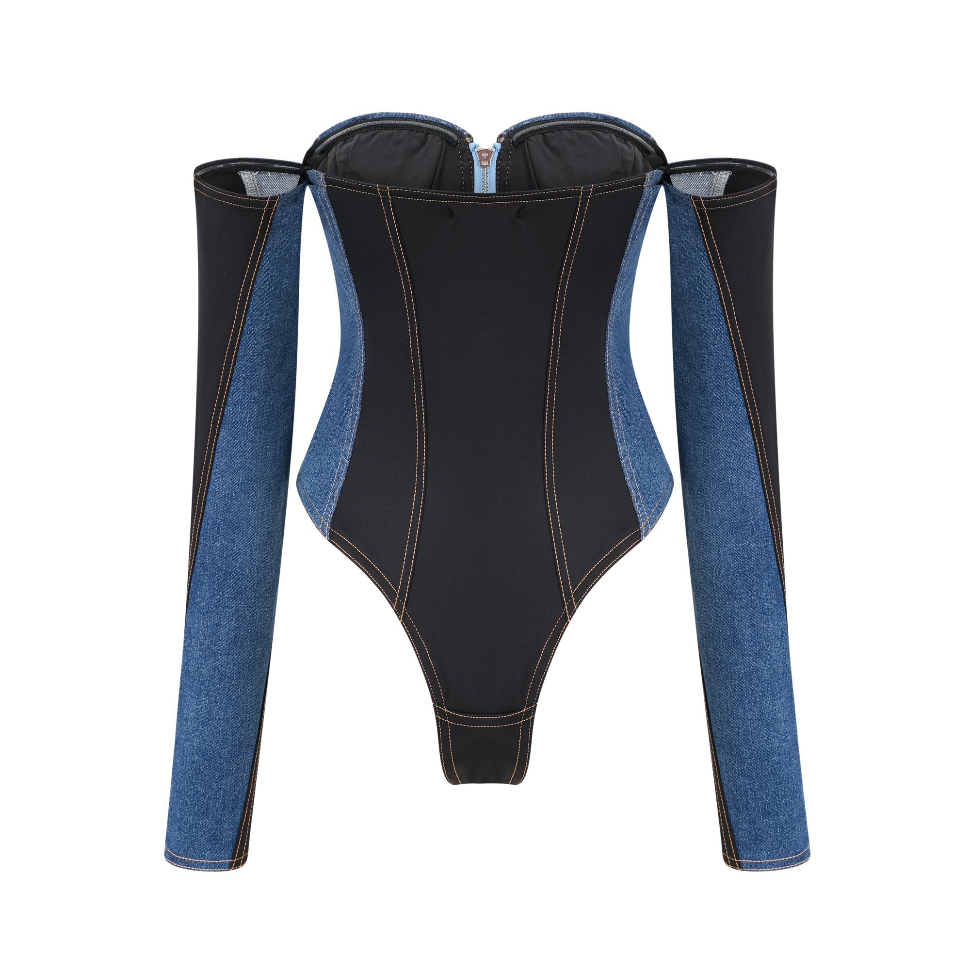 Melina Korse Denim Bodysuit