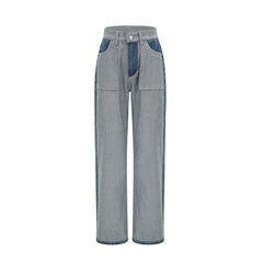 Clothilde Geniş Paça Panelli Jean Pantolon