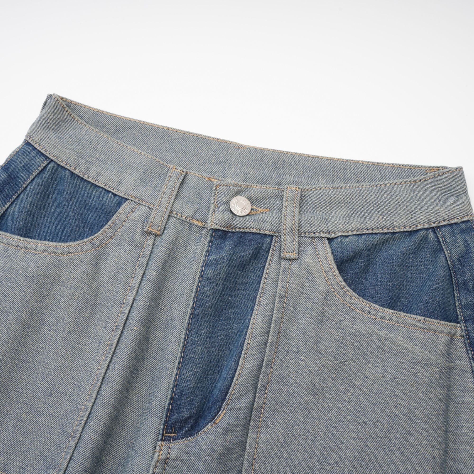 Clothilde Geniş Paça Panelli Jean Pantolon