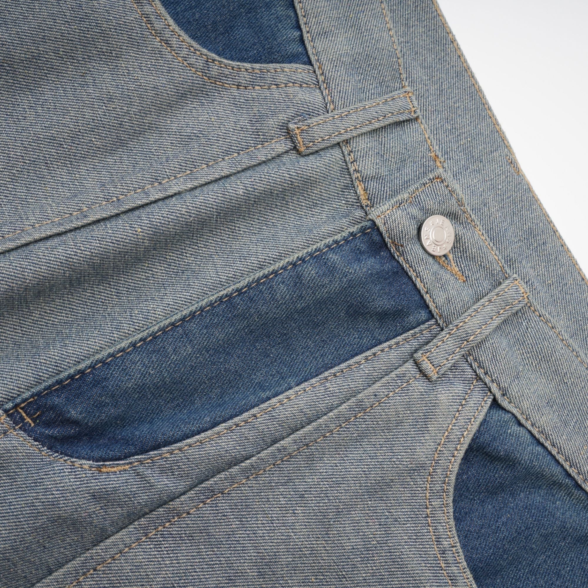 Clothilde Geniş Paça Panelli Jean Pantolon