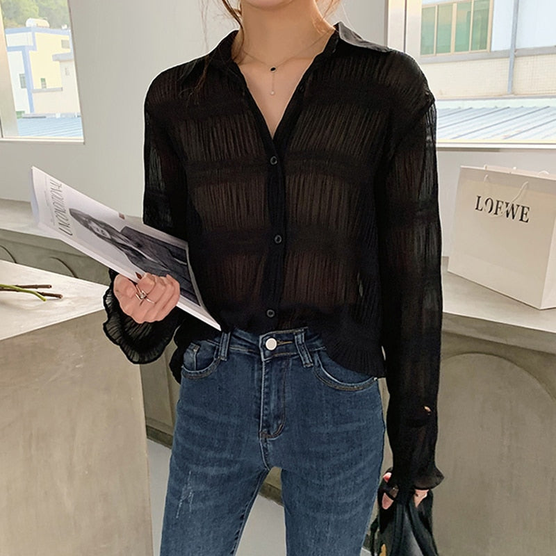 Giovanna Buruşuk Gömlek