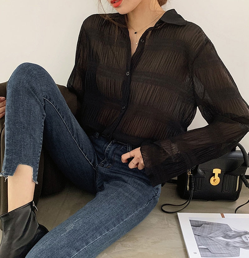 Giovanna Buruşuk Gömlek